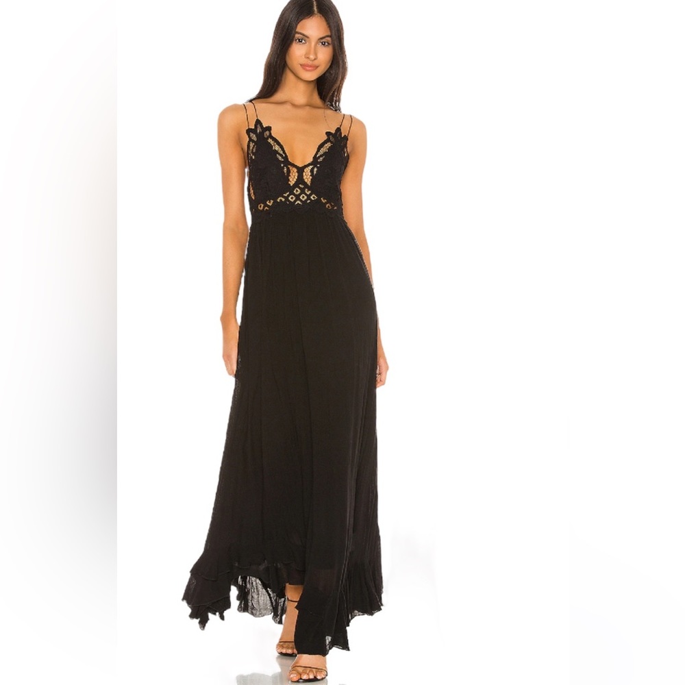 NWT Free People Adella Maxi Slip Lace Dress
